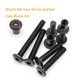 thumbnail image 5 of BinifiMux 35-Juego de Tuercas de Pernos de Cuna para Muebles con Cabeza Allen Hexagonal M6 Negro Kit de Tuercas M6x15mm/ 20mm/ 25mm/ 30mm/ 35mm/ 40mm/ 50mm Negro, 5 of 5