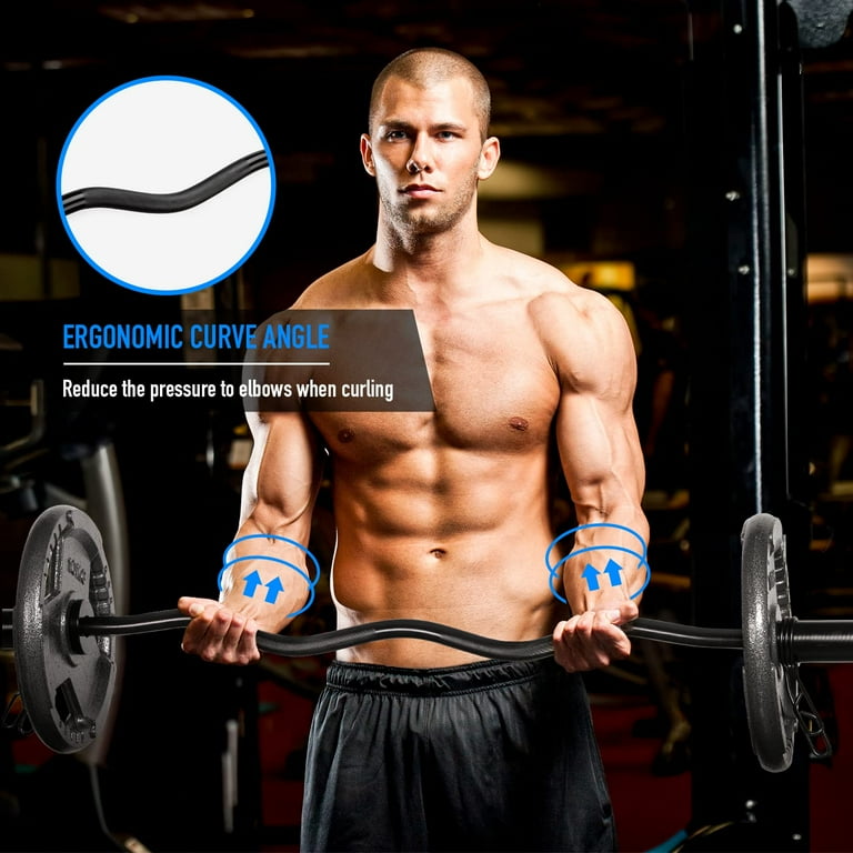 Curl Barbell 4ft Barbell 4ft Straight Olympic Barbell Ceramic