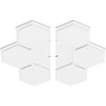 thumbnail image 2 of 24"OD x 1"ID x 8 1/4"C x 1"P Daisy Architectural Grade PVC Contemporary Ceiling Medallion, Two Piece, 2 of 11