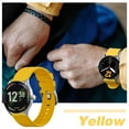 thumbnail image 7 of Silicone Watch Straps 18mm Quick Release Rubber Replacement Bands for Men Women - Extra Long, Yellow with Silver Buckle, 7 of 7