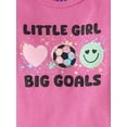thumbnail image 2 of The Children's Place Baby & Toddler Girls Short Sleeve Soccer Goals PJs, Sizes NB-6T, 2 of 4