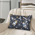 thumbnail image 3 of Bingfone Space Cars Print Satin Pillowcase for Hair - Standard Size with Zipper Silky & Soft Pillow Covers,20x30 inches, 3 of 8