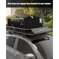 thumbnail image 7 of Pinypikaka Heavy-Duty Roof Rack Basket With 2 Reflective Stickers 1-1/4" Receivers for Car SUV Truck, 300 Lbs Black, 7 of 7