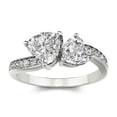 thumbnail image 2 of Kalapi Jewel Elegant 1.5 Ct Heart Cut Moissanite Ring - 14K White Gold Plated Engagement Ring for Women's - Stunning Bridal Ring - Gift for Wedding or Special Celebration - Proposal Ring, 2 of 4