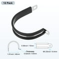 thumbnail image 3 of Uxcell 12 paquetes de abrazaderas de cable 46 mm acero inoxidable 304 goma forma R para tubo, 3 of 7