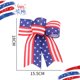 thumbnail image 2 of 2 lazos decorativos con bandera patriótica de estrellas y rayas, lazos de corona patriótica, decoraciones de corona del 4 de julio, lazos del Día de los Caídos, decoraciones del Día de la, 2 of 6