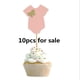 thumbnail image 3 of Decoraciones para Baby Shower, adornos para pastel de niño/niña, decoración para fiesta de cumpleaños, revelación de género para niños, decoración de mesa de postre DIY, 10 Uds., 3 of 4