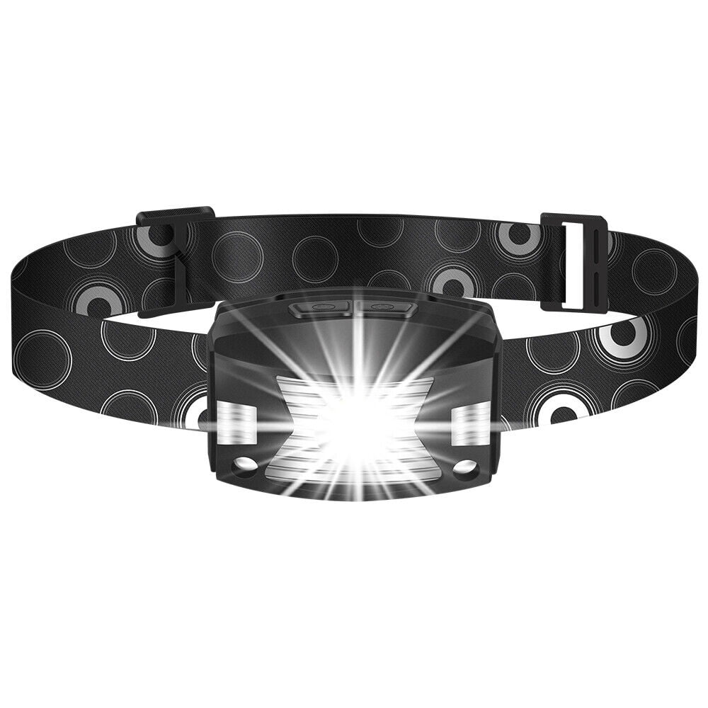 USB Rechargeable LED Headlamp Flashlight Waterproof Lightweight Infrared Sensor 350LM Headlight Head Torch
