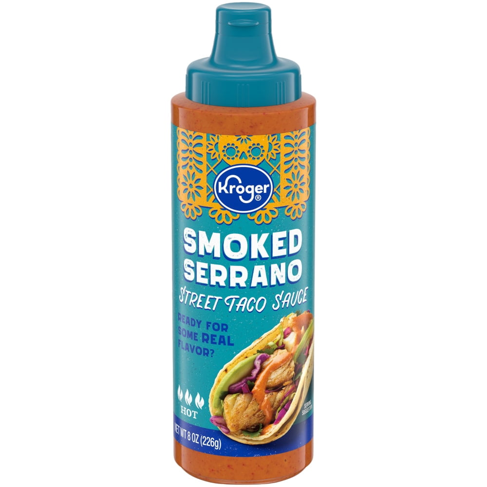 Kroger Smoked Serrano Hot Street Taco Sauce 8 oz - 5 Pack