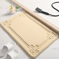 thumbnail image 1 of Xihbxyly Felpudo de Baño, Absorbente y Antideslizante, Superficie de Terciopelo Suave, Color Caqui Moderno, Cojín de Espuma Resistente, Multiusos, Ideal para Decoración de Baño y Hogar, 40 X 60 Cm., 1 of 6