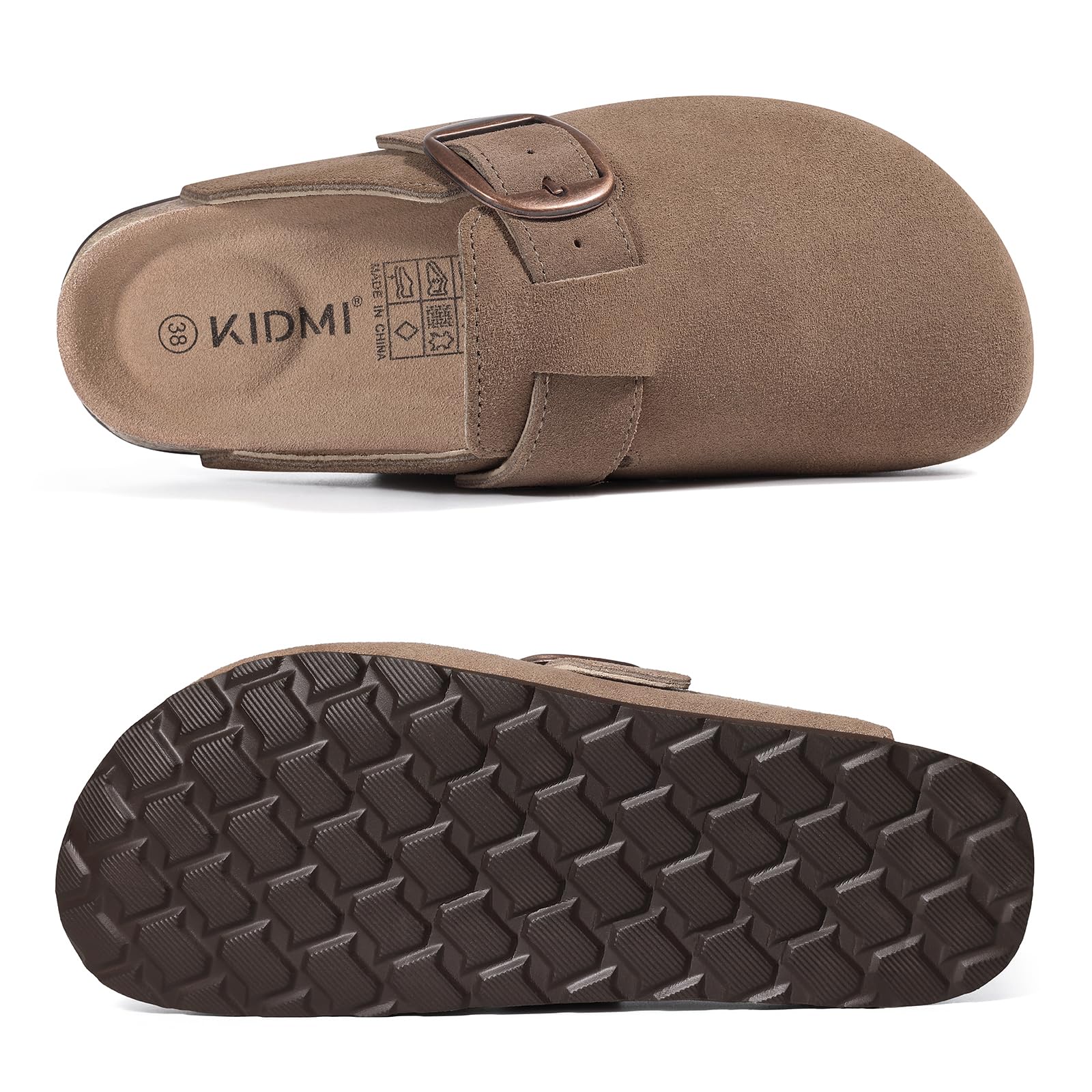 Comwarm Women's Genuine Suede Clogs with Memory Foam photo 3