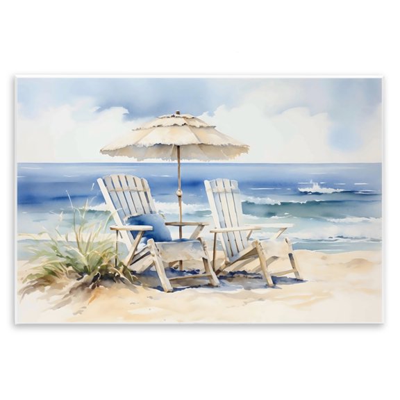 Stupell Industries Traditional Neutral Adirondack Chairs Wall Plaque Art, 15 x 10, by LSR Design Studio