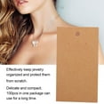 thumbnail image 1 of Earring Card Holder, Earring Display Cards Resuable 100pcs Brown Color  for Jewelry Shop and Home Use for Necklace Earring, 1 of 8