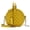 Yellow, variant on Yellow Round Shape PU Leather Crossbody Handbag for Daily Use