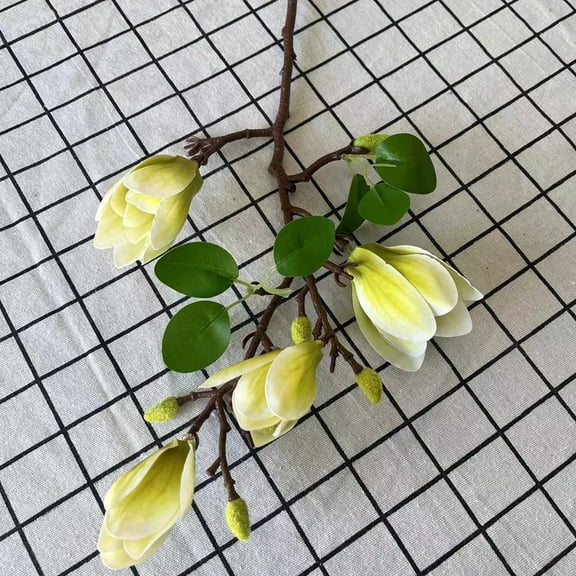 Artificial Flower Silk Magnolia Bouquet Diy Photo Props Wedding bridal bouquet Table Party Vase Home Outdoor Garden Decoration