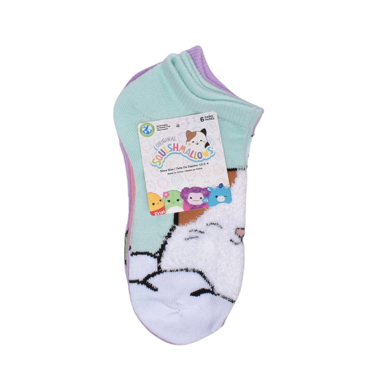 Squishmallows Girls No Show Socks, 6-Pack photo 2
