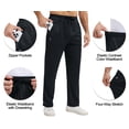 thumbnail image 4 of Weilanxin Men's Mesh Lightweight Sweatpants with Zipper Pockets Athletic Pants for Men Gym Pants for Workout,Jogging,Running, 4 of 8