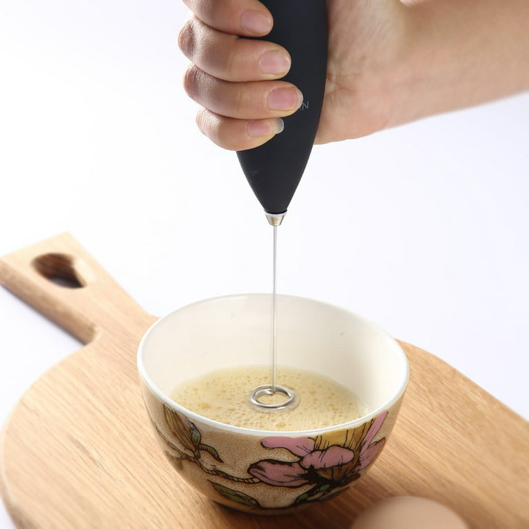 1PCS Electric Handle Egg Beater Black Egg Stirrer Milk Frother Foamer –  Milagro de la Luz Coffee