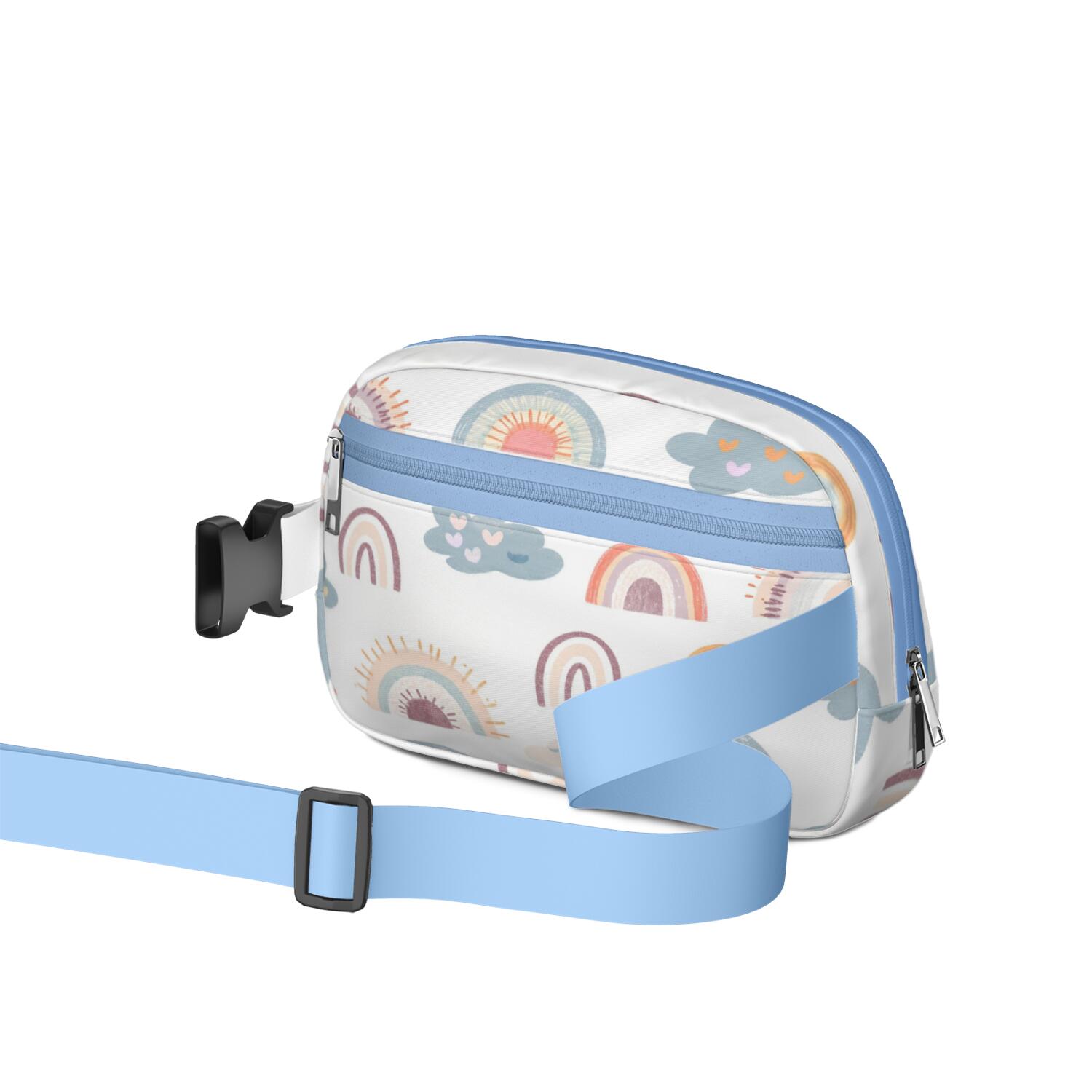 Belt Bag Adjustable Belt Bag for Women Stylish Waist Packs Running Workout Hiking Travel Fanny Pack Rainbow Cartoon