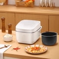 thumbnail image 3 of LRXIYODE 1Set Multiuse Rice Cooker Inner Pot Nonstick Aluminum Alloy Cooking Pot Black, 3 of 5