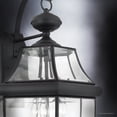 thumbnail image 4 of Urban Ambiance Luxury Colonial Outdoor Wall Light, Large Size: 22.5"H x 12.25"W, with Tudor Style Elements, Versatile Design, High-End Black Silk Finish and Beveled Glass, UQL1146, 4 of 6