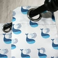 thumbnail image 4 of Ambesonne Whale Grommet Curtain, Fish Swimming Ocean, 50" x 63", Dark Sky Blue, 4 of 6