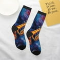 thumbnail image 5 of Kids Crew Socks Novelty Casual Funny Socks for 6-10 Years Old , Trumpet Music Psychedelic, 5 of 5