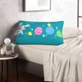 thumbnail image 6 of Lsque bunny holding flower Pattern Pillow Case – Soft & Cozy Throw Pillow Cover, Hypoallergenic Cushion Case for Sleeping Women with Envelope Closure-20"x30", 6 of 6