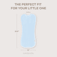 thumbnail image 5 of Comfy Cubs Swaddle Blanket Baby Girl Boy Easy Zipper Wrap 2 Pack Infant (Small 0-3 Months, Blue), 5 of 8