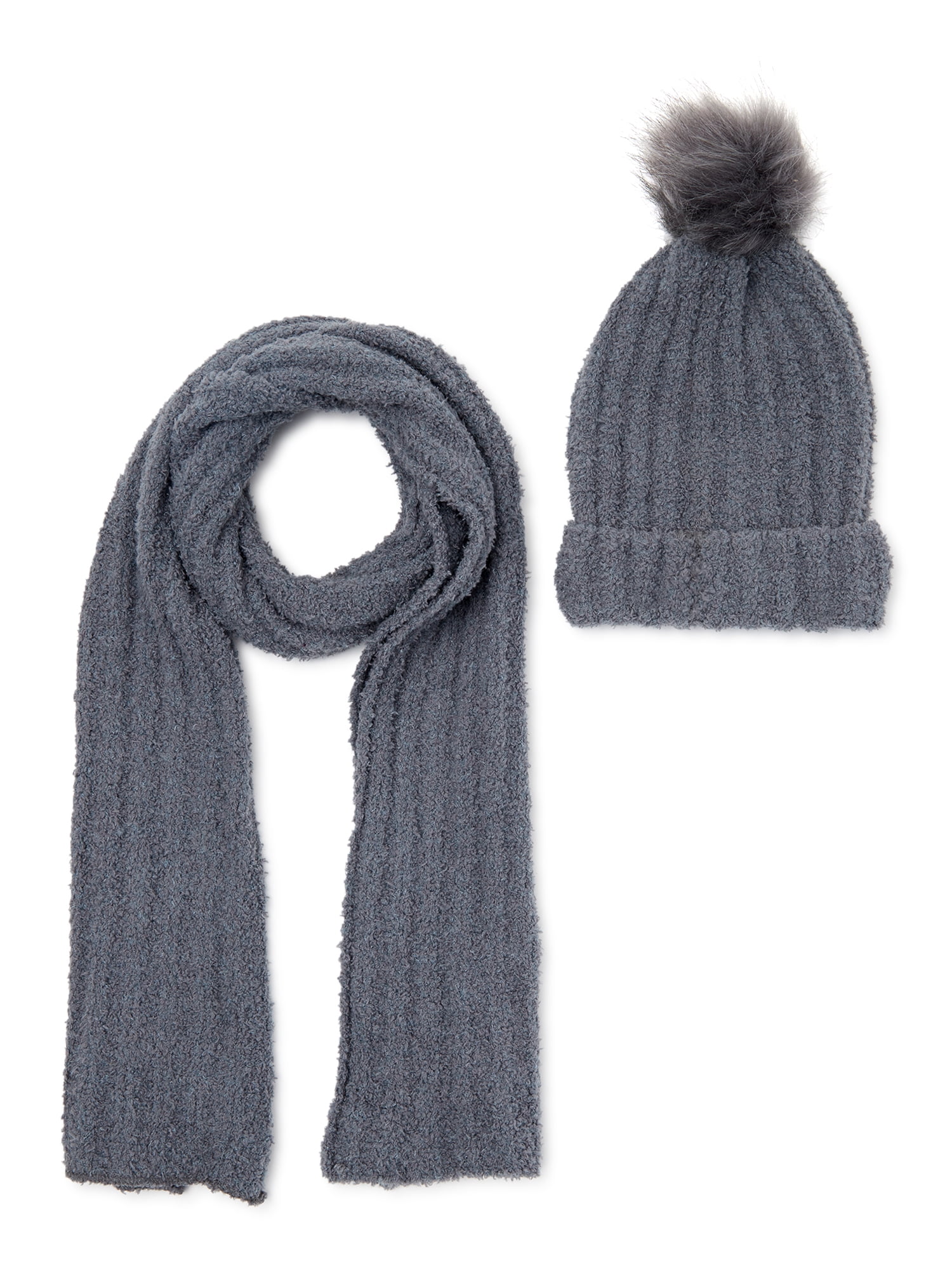 Time and Tru Holiday Scarf and Hat Cold Weather Gift Set, 2-Piece ...