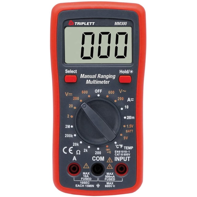 Multímetro digital Triplett MM300 True RMS de 2000 unidades
