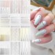 thumbnail image 1 of 12 Sheets Gold Silver Metal Nail Stickers, Metallic Curve Strip Line Nail Decal Self-Adhesive 3D Wave Design DIY Decoration for Women Girls, 1 of 4