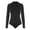 Black, variant on UJNDER Women's Surfing Wetsuit Swimwears Long Sleeve Swimsuit with Built in Leak Proof Liner and Zipper Rash Guard for Water Sports Swimsuits for Women Black XXS