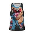 thumbnail image 5 of Sigee Blue Dinosaur for Men's Workout Tank Top, Athletic Gym Sleeveless Shirt - Quick Dry, Lightweight, Breathable XX-Large, 5 of 9