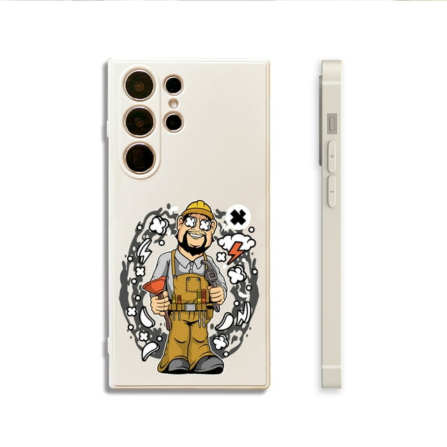 "Mejora la protección de tu iPhone con una funda duradera y moderna con diseño de dibujos animados de goma TPU a prueba de golpes para teléfono"