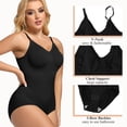 thumbnail image 3 of KIWI RATA Low Back Bodysuit for Women Plus Size Seamless Soft Shapewear Jumpsuit Thong Tank Top, 3 of 6