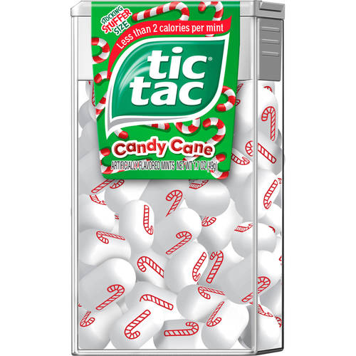Tic Tac Holiday Candy Cane Mints 1 7 Oz Walmart Com Walmart Com