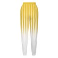 thumbnail image 4 of Virmaxy Women's 2024 Casual Striped Jogger Pants Drawstring Elastic Cuffs Sweatpants with Pockets Fashion Cozy Lounge Pants Yellow-4 XXL, 4 of 5