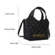 thumbnail image 4 of Bolso Mujer Acolchado Asa Ajustable Diamond Lattice Girls Daily Negro, 4 of 8