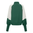 thumbnail image 3 of Annhoo Womens Sweatshirt Fall Trendy Color Block Mock Neck Pullover Shirts Loose Long Sleeve Sweaters Tops, 3 of 4