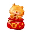 thumbnail image 6 of Auspicious Dragon Statue Dragon Figurine Collection Spring Festival Table Sculpture Tabletop Ornament for Entrance Cabinet A, 6 of 8