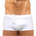 thumbnail image 2 of Kakii Mens Basic Classic Swim Briefs Padded Bikini Swimwear Triangle Swimsuit Bikini Bottoms Low Rise, 2 of 7