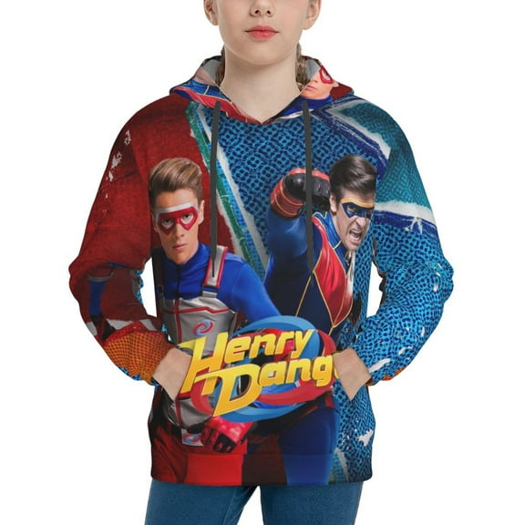Henry Danger Fashion Youth Hoodies Sweatshirts Long Sleeve Sweaters Hooded Outfits Pullover Hoody Top