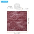 thumbnail image 2 of Unique Bargains 22.8'x22.8' Flower Wrapping Paper with 2 Rolls Ribbons for Florist Floral Bouquet, Red, 40 Sheets, 2 of 7