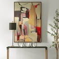 thumbnail image 2 of Uttermost Peaches Canvas Fabric Framed Abstract Art in Beige/Red/Taupe, 2 of 5