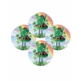 thumbnail image 7 of 15 Inch Round Placemats Set of 4, St. Patrick's Day Non Slip Heat Insulation PP Table Mats, Green Shamrock Hat Ladybirds Daisy Rainbow Washable Place Mats for Kitchen Dining Party Table Decor, 7 of 7