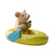 thumbnail image 5 of Estatua de cerdo para jardín, figura de cerdo deportiva en miniatura, estatua rústica, artesanía creativa de cerdo, modelo de cerdito, adorno de cerdo kayak, 5 of 8