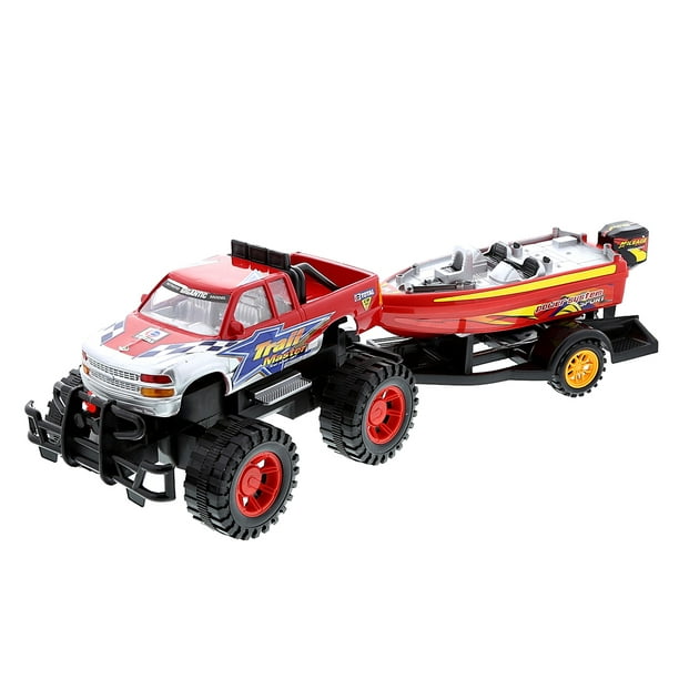 truck and boat trailer toy