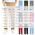 thumbnail image 4 of Xaqiouau Boys Straight Leg Chino Pants Classic Flat Front Casual Trousers Button Closure Solid Color School Uniform Bottoms Versatile Everyday Wear Khaki 9-10 Years, 4 of 9