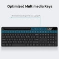thumbnail image 3 of Marvo Wireless Keyboard and Mouse Combo, 2.4G, Low Profile, Fluid Precise, Quiet, Tablet Holder,Black, 3 of 7